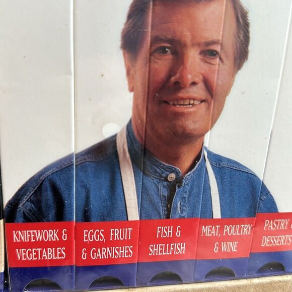 Jacques Pepin’s Cooking Techniques 1995 5 VHS Instructional Videos Factory Seal - Picture 5 of 12